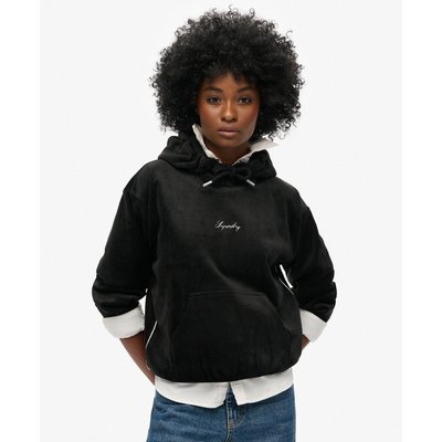 Sweat capuche velours femme 2025
