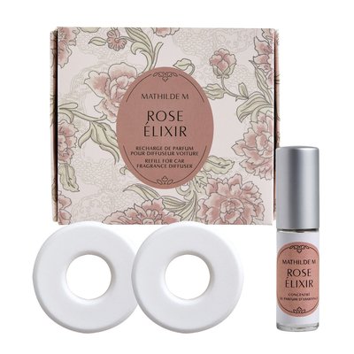 Recharge de parfum pour diffuseur voiture parfumées - Rose Élixir MATHILDE M