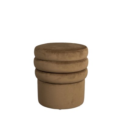 Tabouret rond en velours ø40cm - ADITI DUTCHBONE