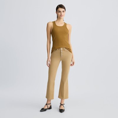 Pantalon bootcut blanc à taille haute LIU JO