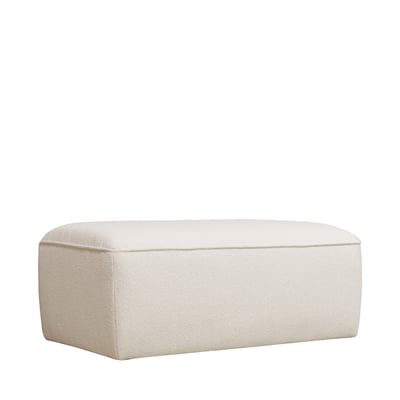 Pouf pour canapé modulable en tissu bouclette- NOOR DRAWER
