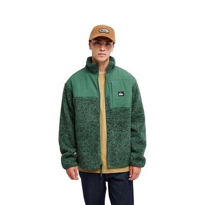 Veste Sherpa à fermeture éclair vert SHALLOW WATER QUIKSILVER