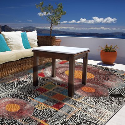 Tapis d'extérieur tissé plat à motifs géométriques - Aurora GINO FALCONE