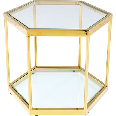 Table basse en verre et acier, COMB KARE DESIGN