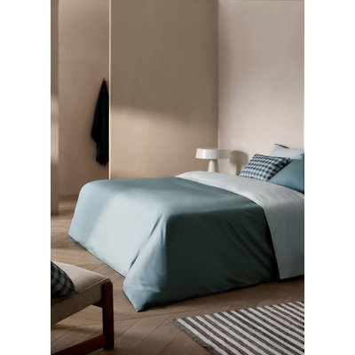 Housse de couette coton percale réversible lit 180/200 cm MANGO HOME
