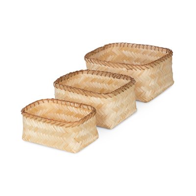 Lot de 3 paniers en bambou HALONG COMPACTOR