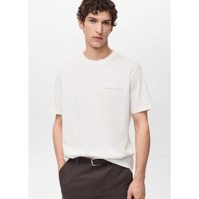T-shirt coton message MANGO MAN