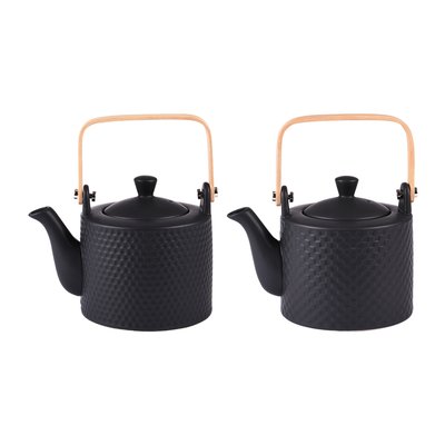 Coffret théière Snow black mat 0,8 l TABLE PASSION