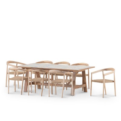 Salon de jardin, 8 fauteuils, LUCCA & MODENA DEFORA HOME