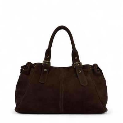 Sac bowling en croûte de cuir PRINCESSE SUEDE XL OH MY BAG