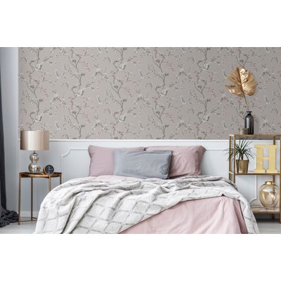 Papier peint clair Oiseaux Grues ALEXA SUPERFRESCO EASY
