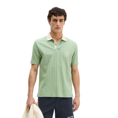 MOP Club '67 Football Tricot Polo, Rib en pur coton bio MARC O'POLO