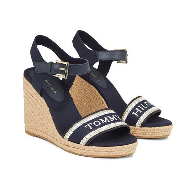 Webbing Canvas Wedge Sandals TOMMY HILFIGER