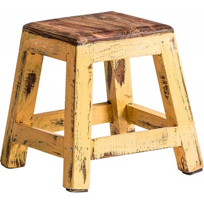 Tabouret en bois de mahogany, Buzet RECOLLECTION
