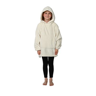 Poncho polaire enfant à capuche doux & chaud GINGER SENSEI MAISON