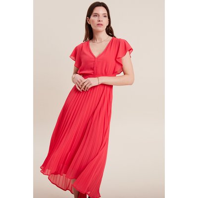 Robe longue évasée plissée BREAL