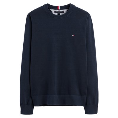 Trui met ronde hals, logo op de borst TOMMY HILFIGER