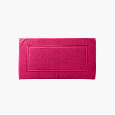 Tapis de bain coton LOLA II CARRE BLANC