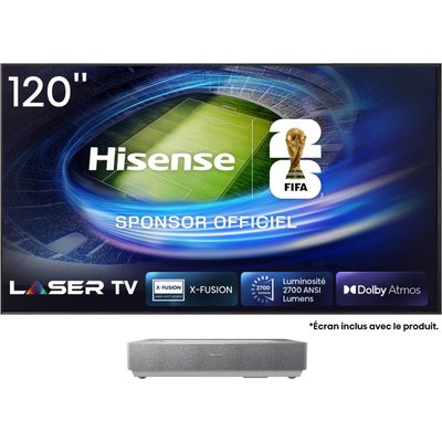 Vidéoprojecteur home cinéma 120L5ND Laser TV + écran ALR FRESNEL HISENSE