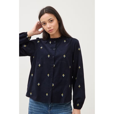 Chemise en coton avec broderie BONOBO