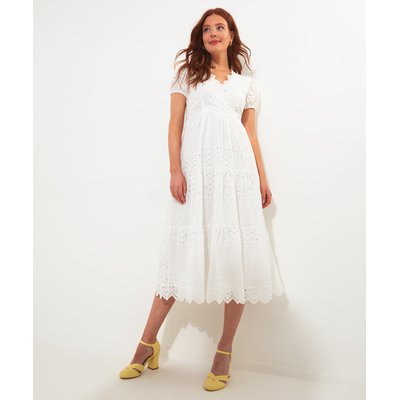 Robe blanche broderie anglaise La Redoute