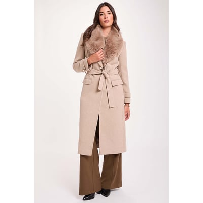 Manteau long ceinturé MORGAN