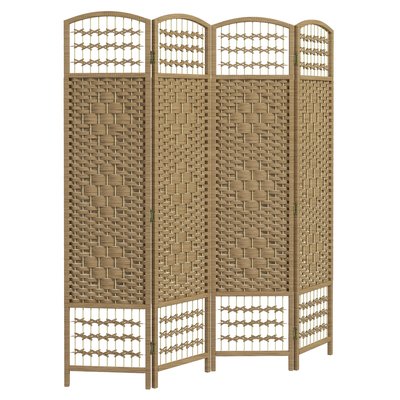 Cloison de séparation Bois Bois naturel HOMCOM