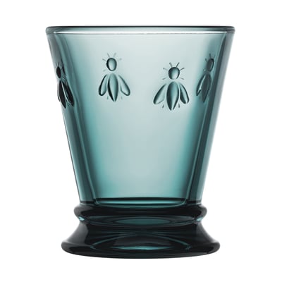Lot 6 verres à eau bleu nuit, ABEILLE LA ROCHERE