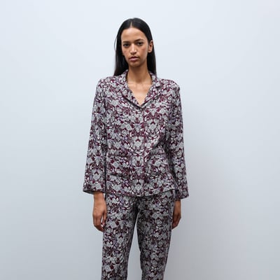Pyjama en viscose imprimée MONOPRIX