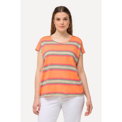 T-shirt oversized à rayures et col rond ULLA POPKEN