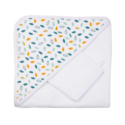 Set de bain bébé - modèle feuilles TROIS KILOS SEPT