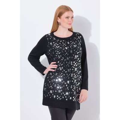 Pull à sequins. Encolure ronde et manches ULLA POPKEN