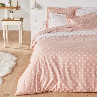 Housse de couette flanelle imprimée pois, Clarisse LA REDOUTE INTERIEURS