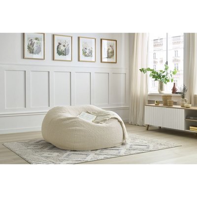 Pouf tissu bouclette, VOLTAIRE BOBOCHIC