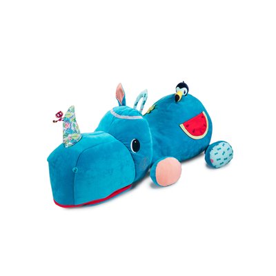Peluche géante range secrets Marius le rhinocéros LILLIPUTIENS