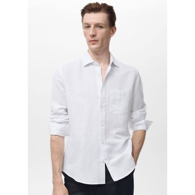 Chemise lin poche MANGO MAN