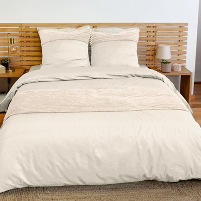 Parure housse de couette microfibre et velour C DESIGN HOME TEXTILE