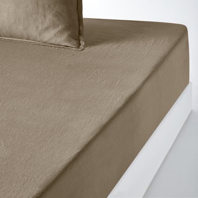 Fixleintuch Linot aus vorgewaschenem Leinen, Steghöhe 35 cm LA REDOUTE INTERIEURS