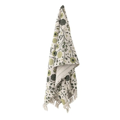Plaid coton recyclé floral  EYDIS BLOOMINGVILLE
