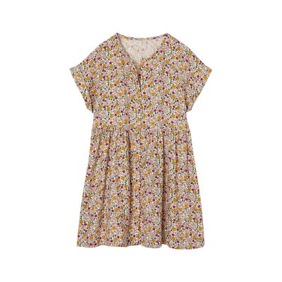 Robe à fleurs boutonnée VERTBAUDET