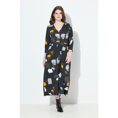 Robe maxi décolleté en V et manches 3/4 ULLA POPKEN