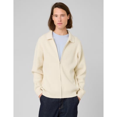 Cardigan zippé col polo BZB