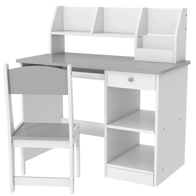 Bureau d'étude pour enfants avec chaise MDF ZONEKIZ