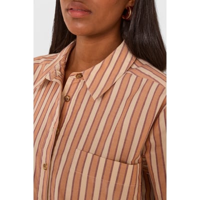 Robe chemise rayée en coton LISEA Maison 123