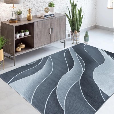 Tapis salon et chambre tissé motif rétro-vintage LISIVE UN AMOUR DE TAPIS