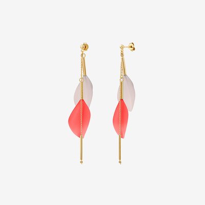 Boucles d'oreilless dorées multi - RIO CAROLINE NAJMAN