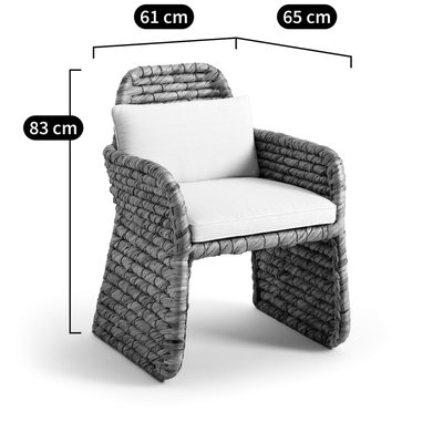 Woven Water Hyacinth Table Armchair, Galbo AM.PM