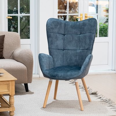 Fauteuil relax fauteuil confortable en velours scandinave, BOGDAN MEUBLES COSY