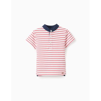 Polo en Piqué de Coton à Rayures ZIPPY