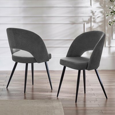 Eleanor Chenille Upholstered Dining Chairs (Set of 2) SO'HOME